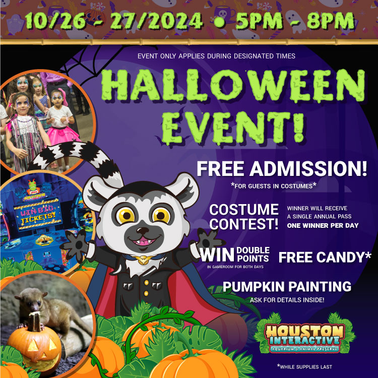 Houston Interactive Aquarium Annual Halloween Event 2024